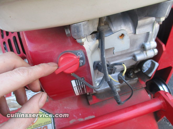 How to change blades on a overseeder turn ignition switch to off position Cullins Service