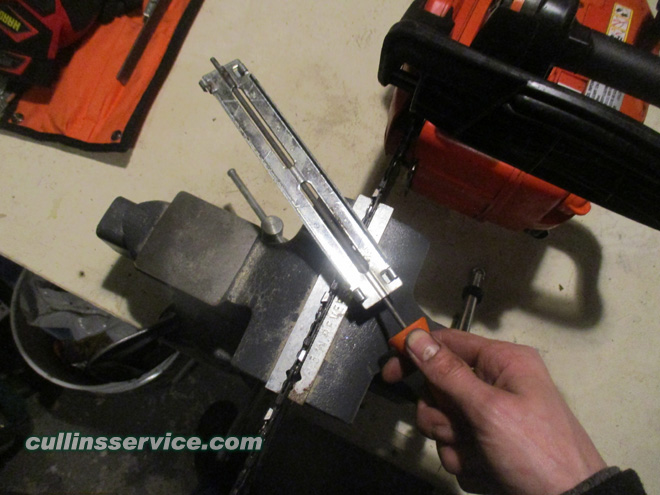 How to Sharpen a Chainsaw file chainsaw Cullins Service