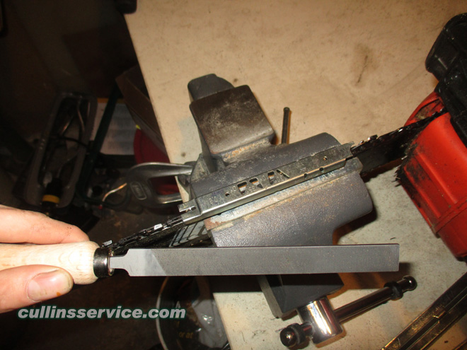 How to Sharpen a Chainsaw 6 Inch Flat File Cullins Service
