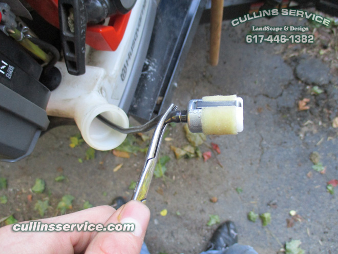 How to Tune Up A Husqvarna 150BT Backpack Leaf Blower Replace Fuel Filter Cullins Service