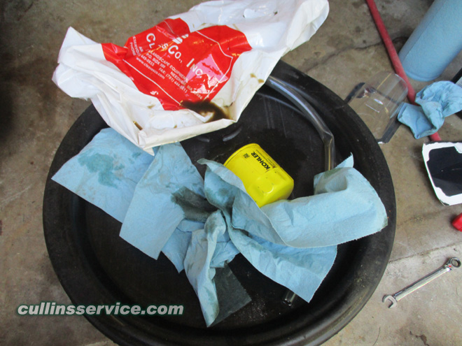 How to DIY Change oil on wright mower Discard Responsibly Cullins Service