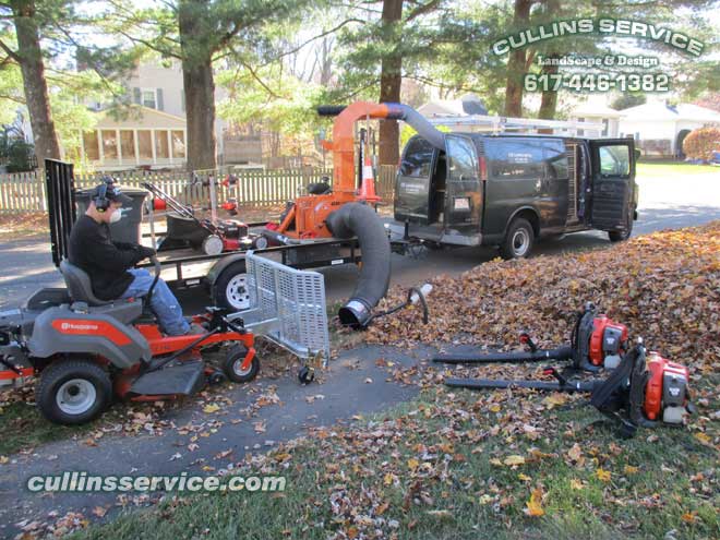 Cullins Service Leaf Removal and Cleanup Service Needham Property