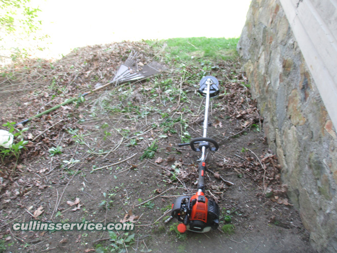 Our Echo PAS w/ brush cutter attachment. Basically a circular saw on the end of a stick
				